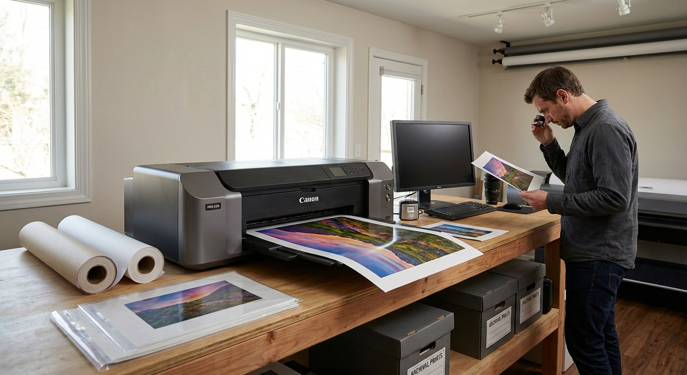 Canon PIXMA PRO-200 producing gallery quality fine art prints
